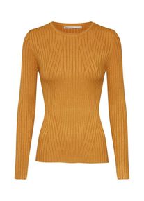 Only, Damen Pullover 'onlNATALIA L/S RIB PULLOVER EX KNT', Goldgelb