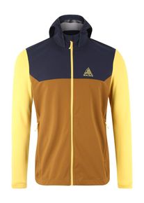 maloja, Herren Sport-Jacke 'BacunM.', Braun / Gelb / Schwarz