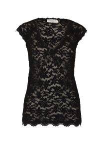 rosemunde, Damen Spitzen-Shirt, Schwarz