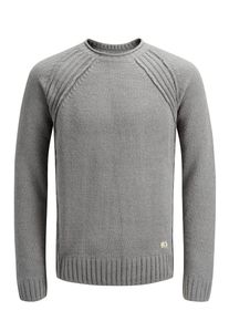 Jack & Jones JACK & JONES, Herren Strickpullover, Grau