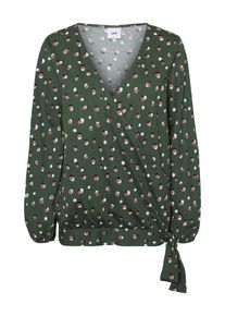 MAMALICIOUS, Damen Bluse, Dunkelgrün / Puder / Weiß