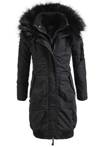 Khujo, Damen Mantel 'ANDA' WITH INNER JACKET, Schwarz