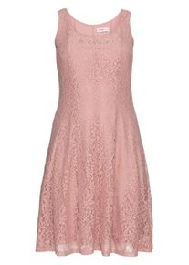 sheego Style, Damen Spitzenkleid, Ros&eacute;