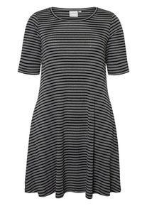 JUNAROSE, Damen Kleid, Grau / Schwarz