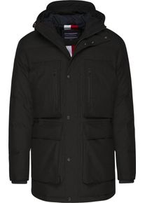 Tommy Hilfiger, Herren Parka, Schwarz