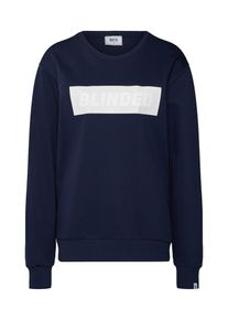 BECK2BECK, Damen Sweatshirt 'BTOBblindedSWEAT', Navy / Wei&szlig;