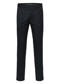 Selected Homme, Herren Hose, Schwarz / Weiß