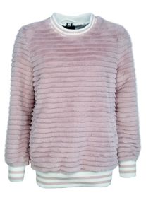 Maze, Damen Pullover 'Lomita', Altrosa / Wei&szlig;