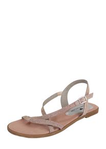 Tom Tailor, Damen Riemchensandale mit Glitzereffekt, Rosa