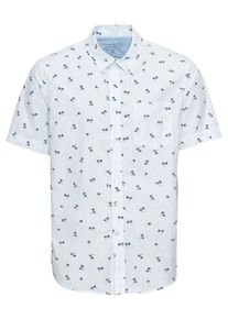 Banana Republic, Herren Hemd 'SS LP PRINT SHIRT', Weiß