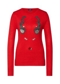 Tom Tailor, Damen Pullover 'christmas', Rot