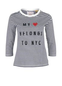 s.Oliver RED LABEL, Damen Shirt, Navy / Rot / Schwarz / Wei&szlig;