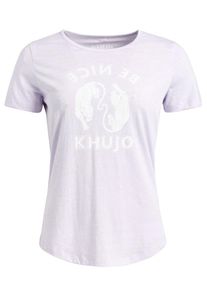 Khujo, Damen T-Shirt 'ALESSANDRA', Lila / Pastelllila