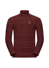 Odlo, Herren Pullover 'Midlayer Albula', Rot / Schwarz