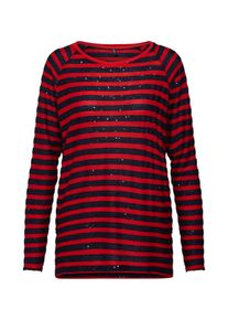 Only, Damen Shirt, Nachtblau / Rot