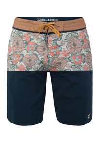 Billabong, Herren Boardshorts 'fifty50', Beige / Kobaltblau / Orange