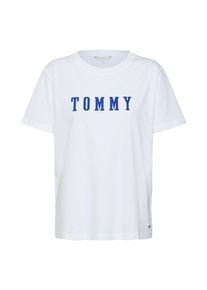 Tommy Hilfiger, Damen Shirt 'HOLLI C-NK TEE SS', Blau / Wei&szlig;