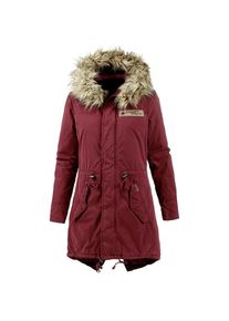 Khujo, Damen 'KENITA' Parka, Hellbeige / Dunkelrot