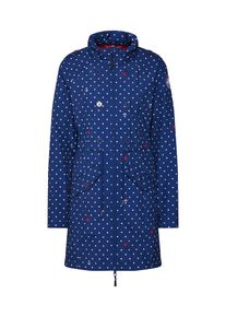 Blutsgeschwister, Damen Mantel 'swallowtail proade ', Navy / Rot / Wei&szlig;