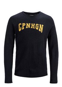 Jack & Jones JACK & JONES, Herren Strickpullover, Kobaltblau / Gelb