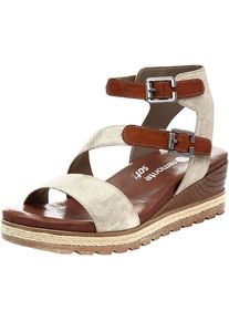 Remonte, Damen Sandaletten 'D6351', Braun / Gold