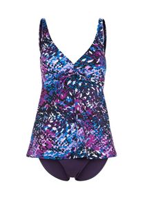 Lascana, Damen Wire-Tankini Sina, Blau / Lila / Schwarz / Wei&szlig;