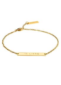 Liebeskind Berlin, Damen Armband 'LJ-0377-B-20 in Liebe', Goldgelb