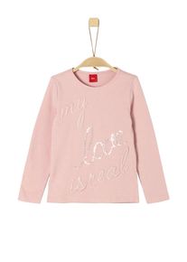 s.Oliver Junior, M&auml;dchen Longsleeve, Hellpink / Silber