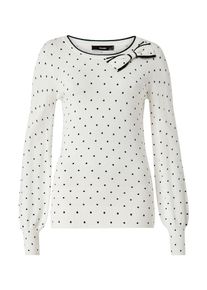 Hallhuber, Damen Pullover, Schwarz / Wei&szlig;