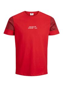 Jack & Jones JACK & JONES, Herren T-Shirt, Rot / Schwarz / Wei&szlig;