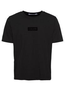 Calvin Klein Jeans, Herren T-Shirt 'CALVIN FLOCK', Schwarz