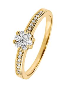 Christ, Damen Ring 'Diamonds', Gold