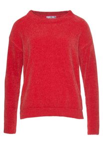 AJC, Damen Rundhalspullover, Rot