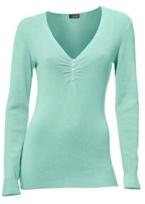 Heine, Damen Feinstrickpullover, T&uuml;rkis