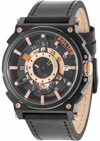Police, Herren Quarzuhr 'COMPASS, PL15048JSB.02', Gold / Schwarz