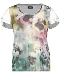 Taifun, Damen T-Shirt, Mischfarben / Wei&szlig;