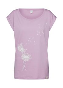 Iriedaily, Damen Shirt 'Pusteblume', Flieder / Wei&szlig;