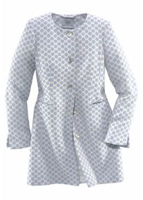 Guido Maria Kretschmer, Damen Kurzmantel, Himmelblau / Wollwei&szlig;