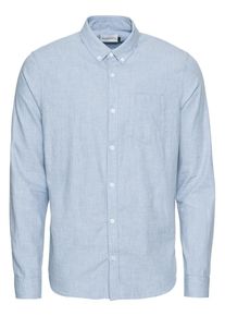 Nowadays, Herren Hemd 'button-down brushed chambre shirt', Hellblau