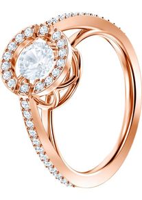 Swarovski, Damen Ring 'Sparkling 5482705', Rosegold / Transparent