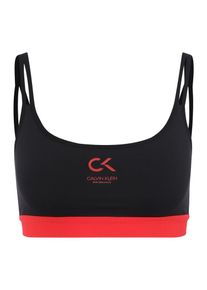 Calvin Klein Performance, Damen Sport-BH, Rot / Schwarz