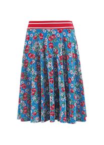 Blutsgeschwister, Damen Rock, Himmelblau / Rot / Wei&szlig;