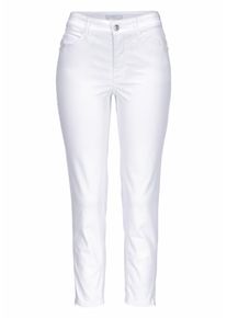 MAC, Damen Ankle-Jeans 'Melanie Zip', Weiß