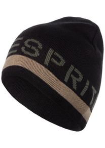 Esprit, Damen Beanie, Hellbraun / Khaki / Schwarz