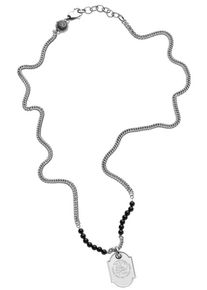 Diesel, Damen Kette 'BEADS, DX1131040', Schwarz / Silber