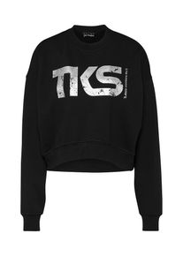 The Kooples Sport, Damen Sweatshirt, Schwarz / Silber