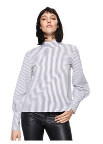 EDITED, Damen Bluse 'Jana', Schwarz / Weiß
