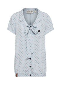 Naketano, Damen Shirt, Blau / Hellgrau / Rot