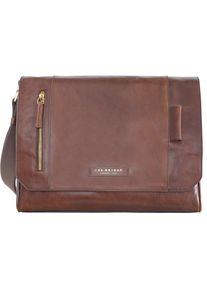 The Bridge, Damen Passpartout Umhängetasche Leder 36 cm, Kastanienbraun