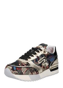Replay, Damen Sneaker 'WOLLWOOD', Dunkelblau / Gold / Schwarz